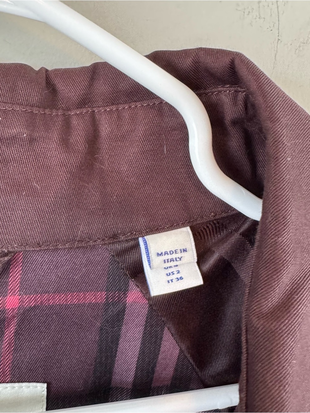 NWT Burberry Short Gabardine Fitzrovia Oversized Cropped Trench Coat Red Wine 2 - Picture 12 of 16